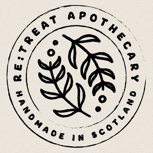 re:treat Apothecary Logo - Handmade in Scotland